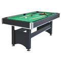 6 Ft Pool Table With Table Tennis Top Black With Green Felt Blackish Green Engineered Wood