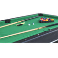 6 Ft Pool Table With Table Tennis Top Black With Green Felt Blackish Green Engineered Wood