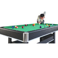 6 Ft Pool Table With Table Tennis Top Black With Green Felt Blackish Green Engineered Wood