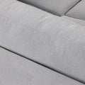 Sectional Sleeper Sofa With Pull Out Bed And Lounge Chair, Usb And Type C Interfaces, Suitable For Living Room, Office, And Spacious Spaces Gray Polyester