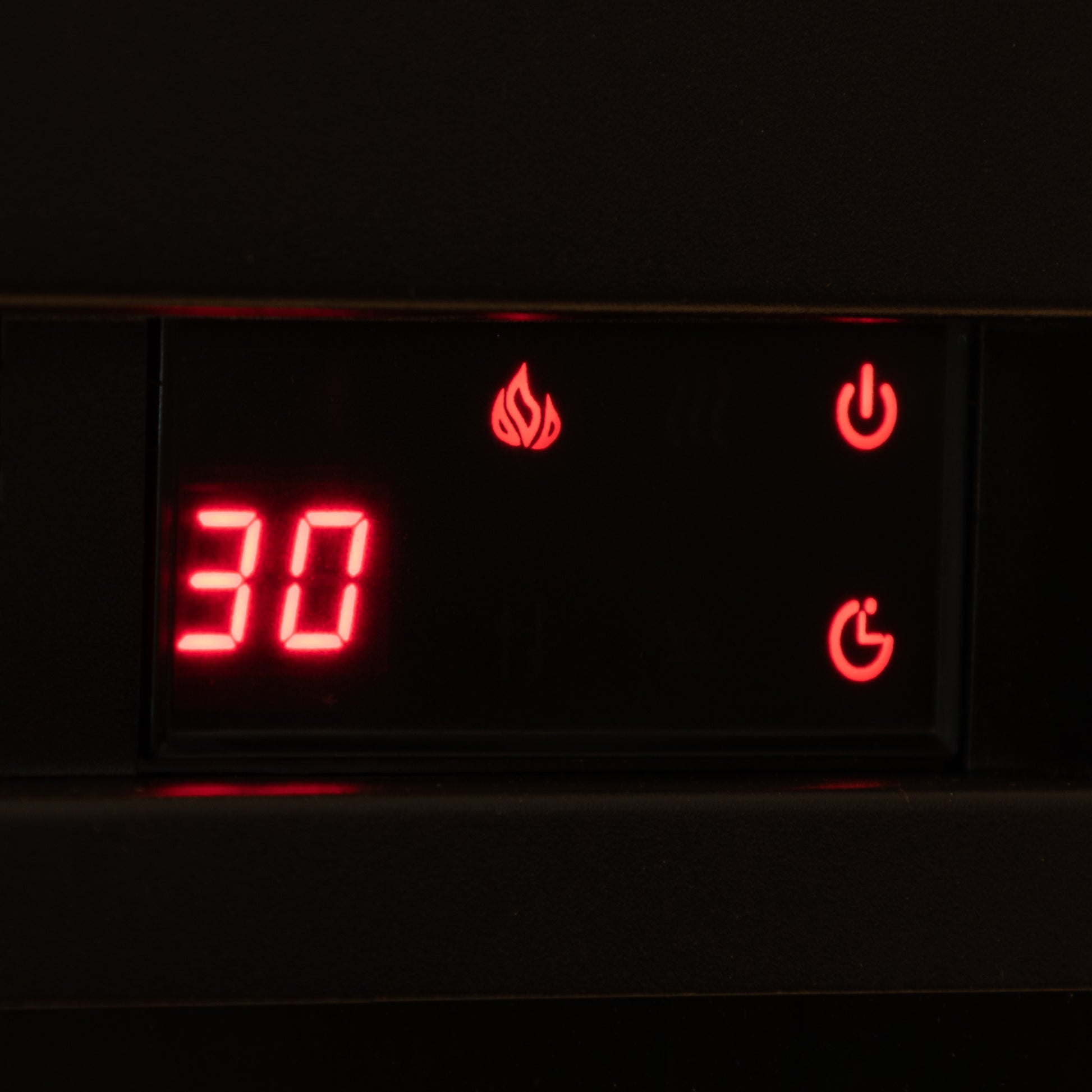 Electric Fireplace With Remote Control And Temperature Adjustment Set, Black Black Metal