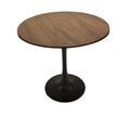 Walnut Color Round Dining Table, 31.5