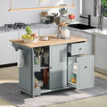 Kitchen Island With Drop Leaf, 53.9