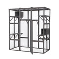 Extra Large Cat Cage Gray Gray Wood