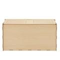 Wooden Hamster Cage Small Animals House, Acrylic Hutch For Dwarf Hamster, Guinea Pig, Chinchilla, Opening Top With Air Vents Natural Mdf
