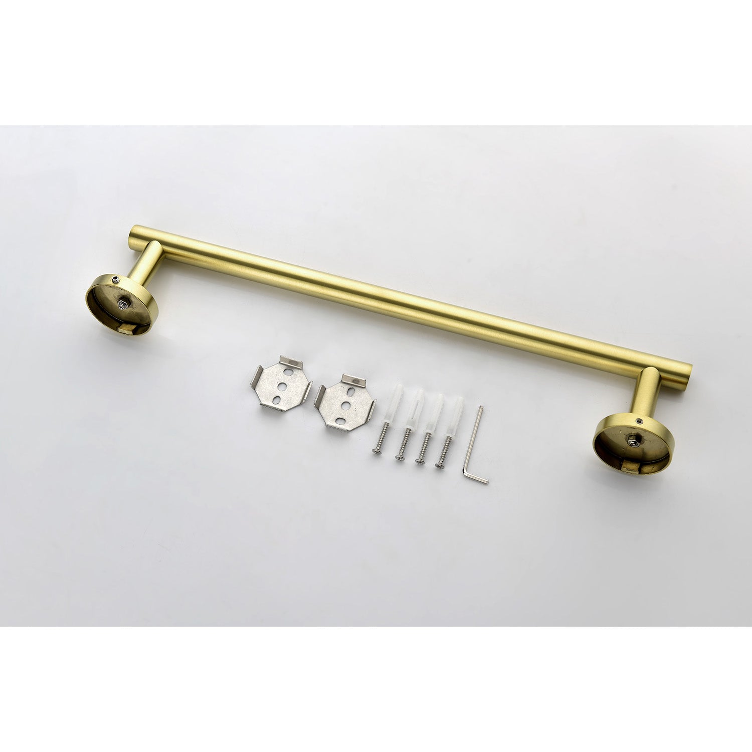 3 Piece Bathroom Hardware Set Brushed Gold Stainless Steel