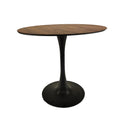 Walnut Color Round Dining Table, 31.5