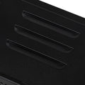 Electric Fireplace With Remote Control And Temperature Adjustment Set, Black Black Metal