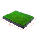 Pet Toilet Dog Potty Artificial Turf Environmental Protection With Drawer Green Abs