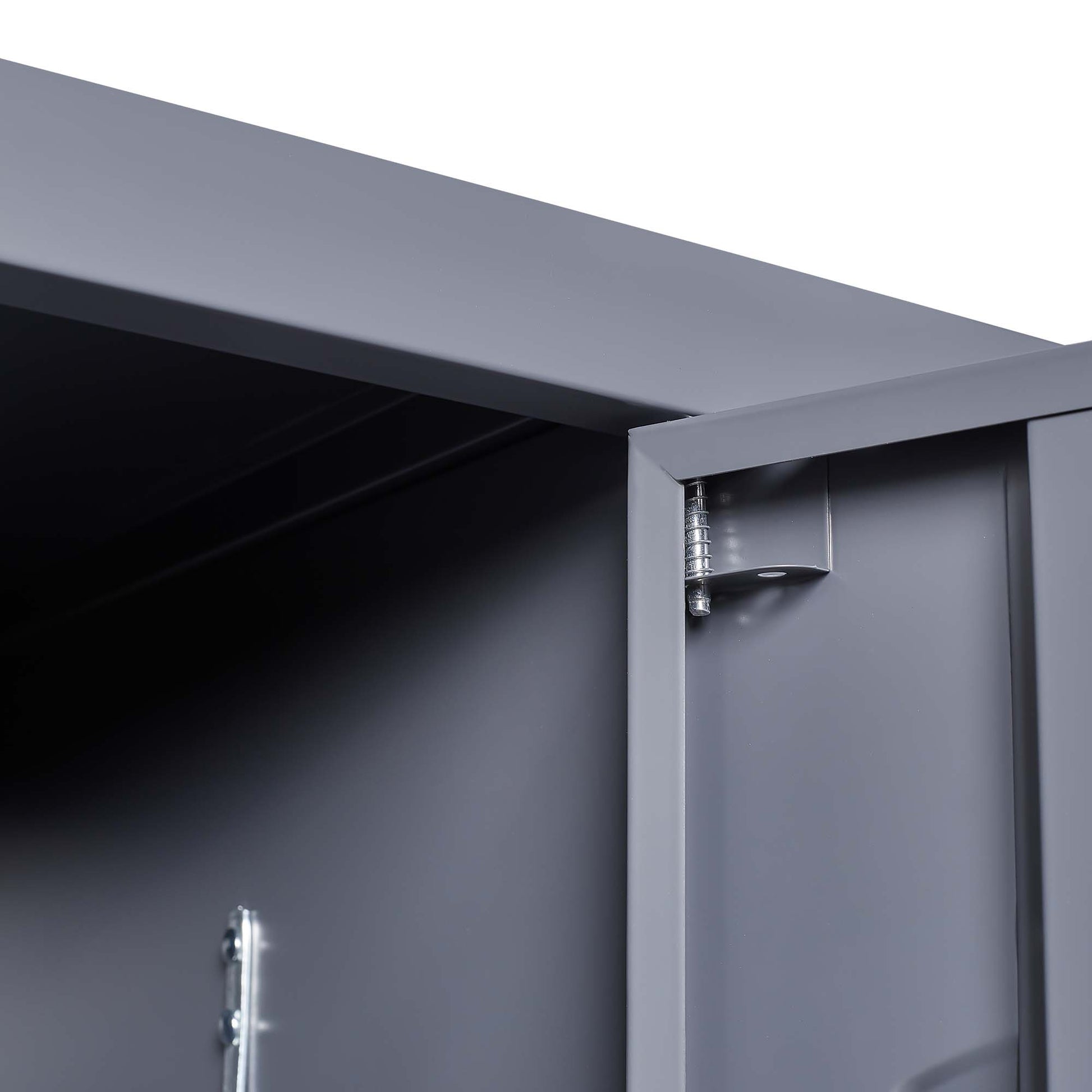 3 Door 66"H Metal Lockers With Lock For Employees,Storage Locker Cabinet For Home Gym Office School Garage,Gray Freestanding 3 4 Spaces Gray Gym Door Locks Modern Metal Metal