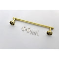 6 Piece Stainless Steel Bathroom Towel Rack Set Wall Mount Brushed Gold Stainless Steel