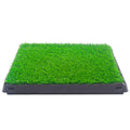 Pet Toilet Dog Potty Artificial Turf Environmental Protection With Drawer Green Abs