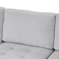 Sectional Sleeper Sofa With Pull Out Bed And Lounge Chair, Usb And Type C Interfaces, Suitable For Living Room, Office, And Spacious Spaces Gray Polyester