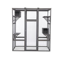 Extra Large Cat Cage Gray Gray Wood