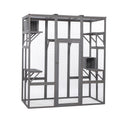 Extra Large Cat Cage Gray Gray Wood