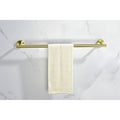 6 Piece Stainless Steel Bathroom Towel Rack Set Wall Mount Brushed Gold Stainless Steel