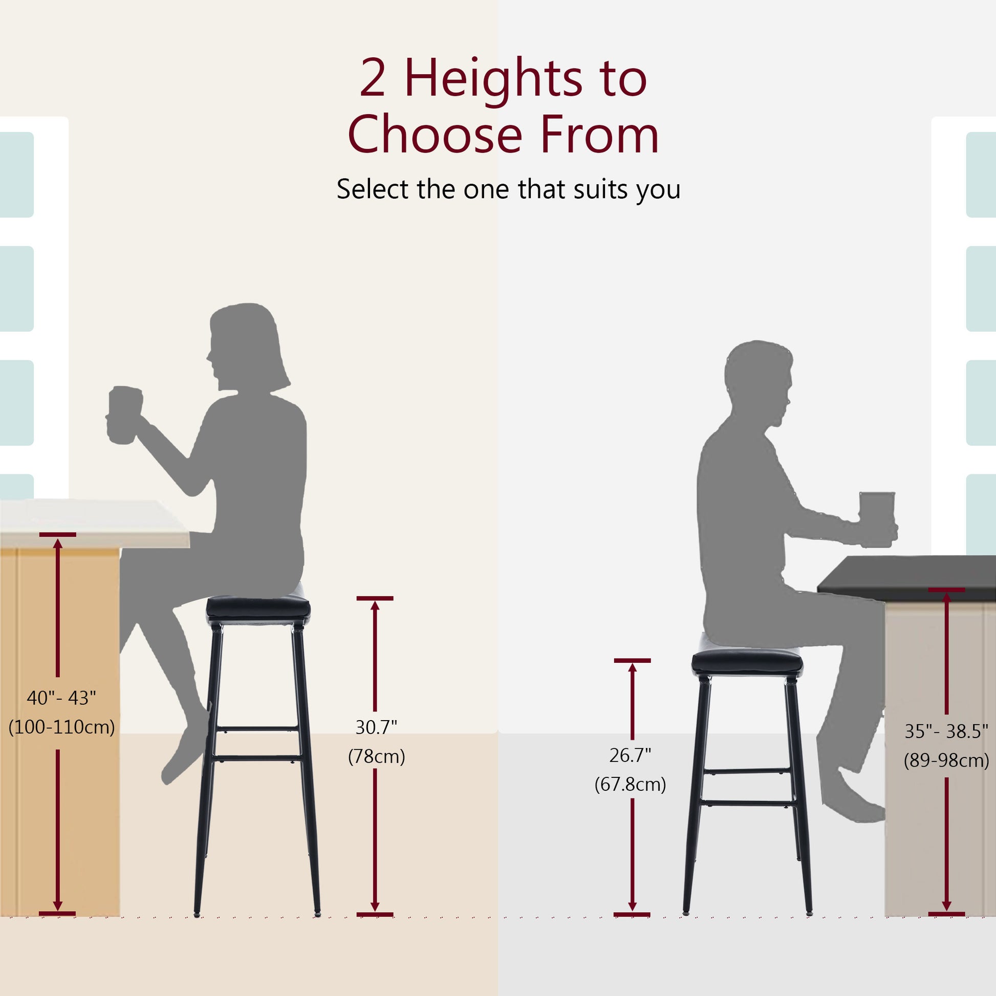 Bar Stools Set Of 2 Armless Counter Low Bar Stools Without Back Modern Pu Leather Stools With Metal Leg And Footrest ,Black Black Pu Kitchen Foam Dry Clean Modern Bar Stools Foam Pu Leather