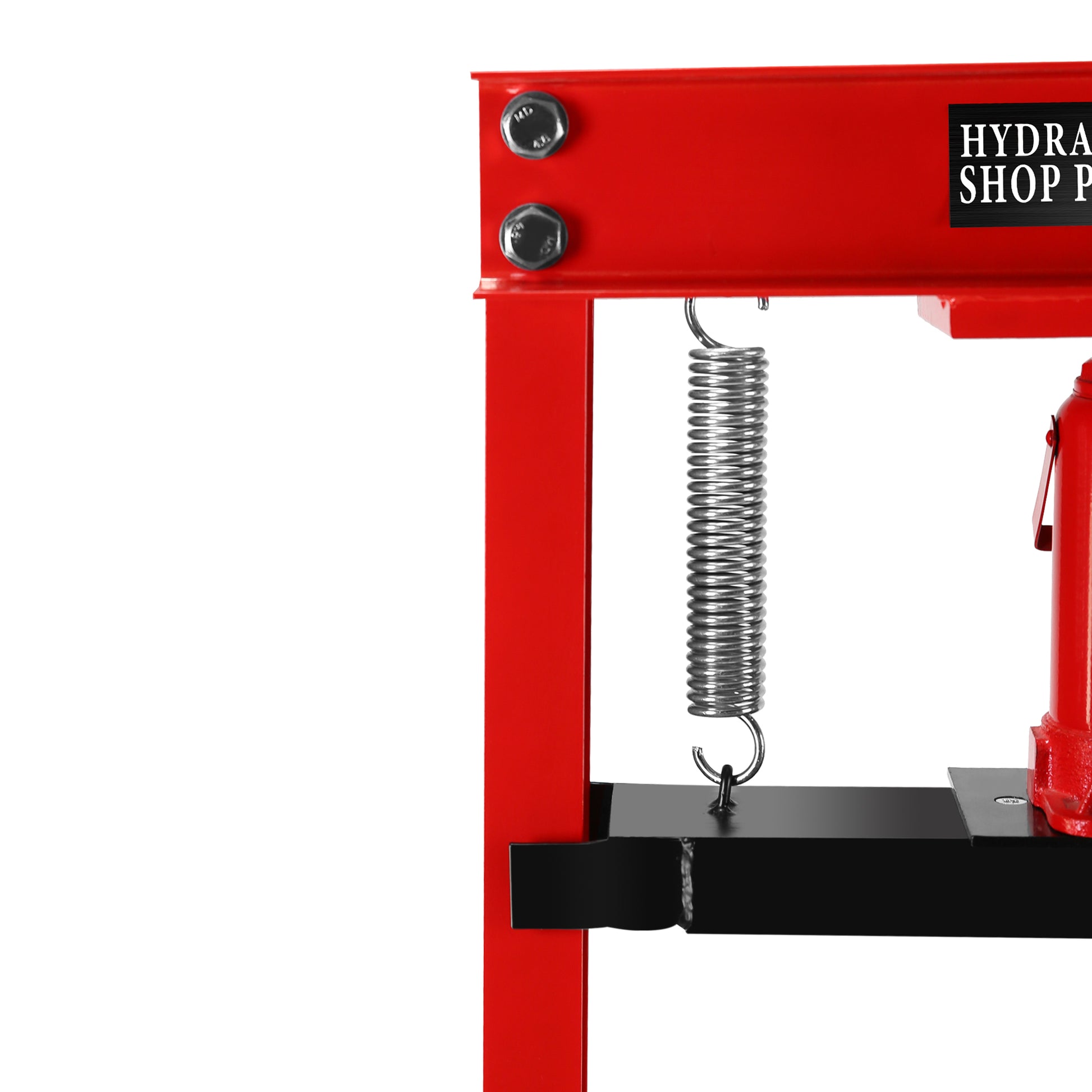 20 Ton Hydraulic Shop Floor Press, Steel H Frame Shop Press,Adjustable Working Table, Floor Stand Jack For Gears And Bearings,Red Red Steel