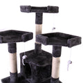 67'' Multi Level Cat Tree Tower, Kitten Condo House With Scratching Posts, Kitty Play Activity Center, Gray Grey Particle Board