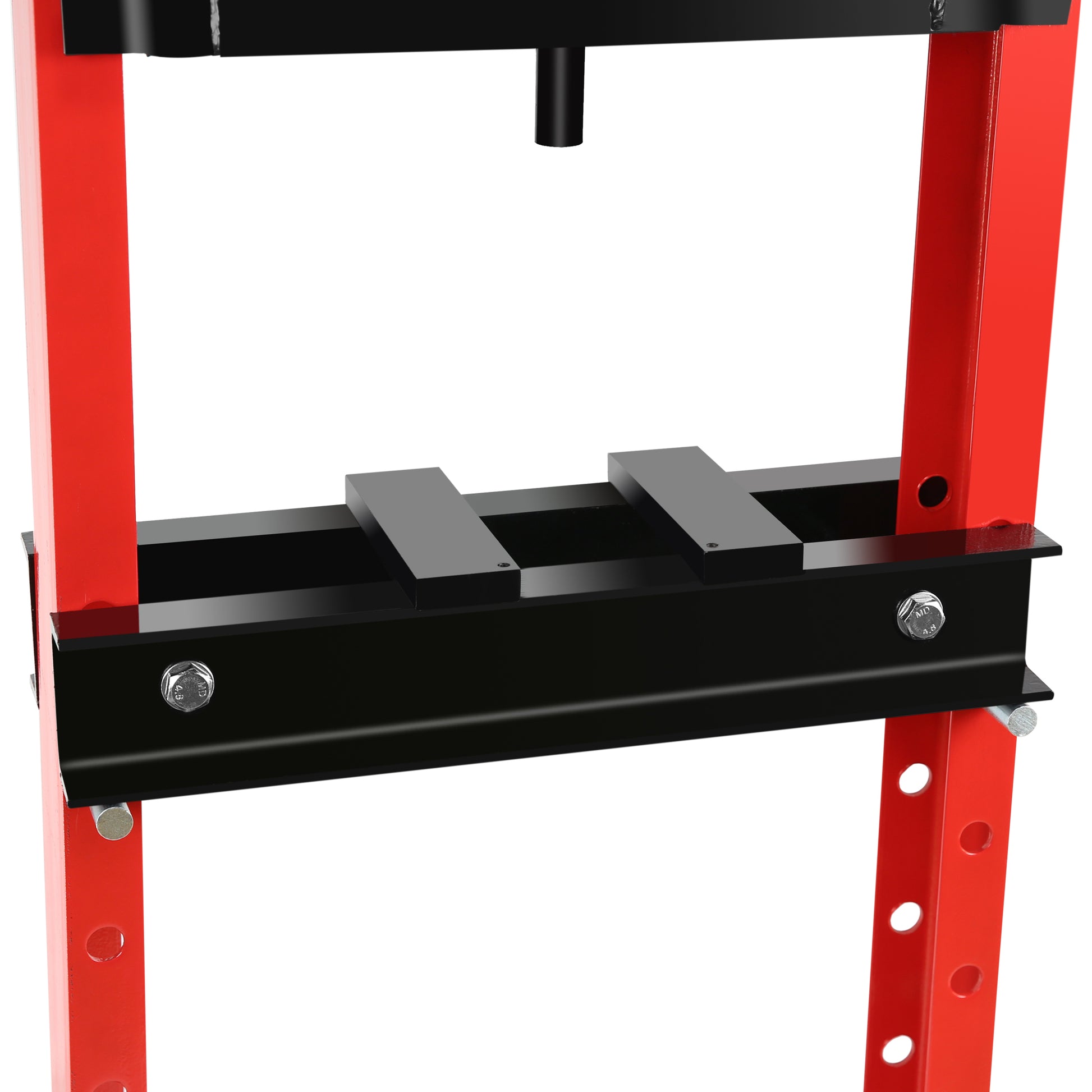 20 Ton Hydraulic Shop Floor Press, Steel H Frame Shop Press,Adjustable Working Table, Floor Stand Jack For Gears And Bearings,Red Red Steel