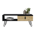 Coffee Table Magness, Living Room, Black Macadamia Multicolor Particle Board Engineered Wood