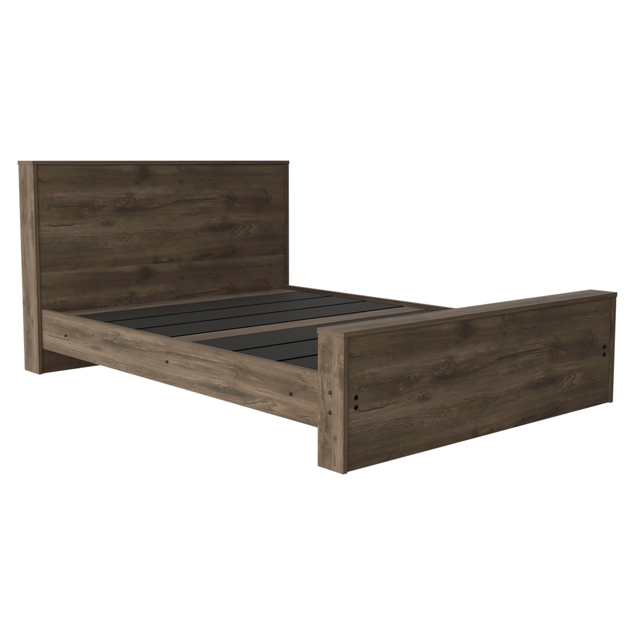 Full Size Bed Base Forum, Bedroom, Dark Brown Full Dark Brown Particle Board Engineered Wood