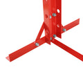 20 Ton Hydraulic Shop Floor Press, Steel H Frame Shop Press,Adjustable Working Table, Floor Stand Jack For Gears And Bearings,Red Red Steel