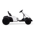 Electric Gokart Pro, Kids Racing Car, Outdoor Ride On Toy With Mp3 For Kids Aged 4 16, Black And White Black White Polypropylene