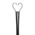 Set Of 6 Rc String Light Pole, 9 Ft Lighting Stand With Heart Shape Hooks, Led Solar Bulbs For Parties, Christmas Black Metal