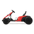 24V Electric Kids Go Kart, Battery Powered Outdoor Ride On Toy W 5 Mph Max Speed, Music, Horn, Power Display, Protectors, Red And Black Red Black Polypropylene