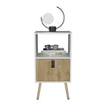 Nightstand A Magness, Bedroom, White Macadamia Multicolor Particle Board Engineered Wood