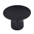 47.24 Inch Mdf Dining Table Kitchen Table Small Space Dining Table For Living Room, Kitchen, Home, Apartment Black Matt Black Mdf