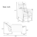 Modern Artistic Color Design Adjustable Recliner Chair Pu Leather For Living Room Bedroom Home Theater, Mustard Green Mustard Pu Leather