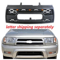 Front Grill For 3Rd Gen 1996 1997 1998 1999 2000 2001 2002 Toyota 4Runner Trd Pro Aftermarket Grill Replacement All Models With 3 Led Lights And Letters Matt Black Abs Abs