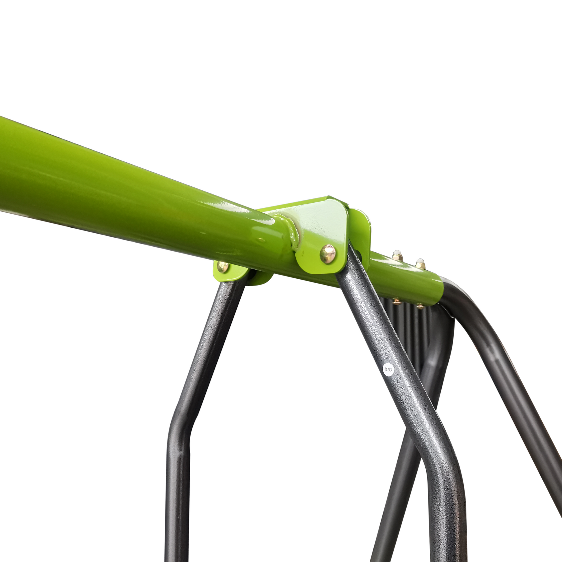 Xns081 Lime Green Interesting Swingset With Plastic Safe Swing Set 440Lbs For Outdoor Playground For Age 3 With Face To Face Without Tee Lime Green Steel