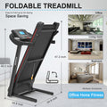 Fitshow App Home Foldable Treadmill With Incline, Folding Treadmill For Home Workout, Electric Walking Running Treadmill Machine 5