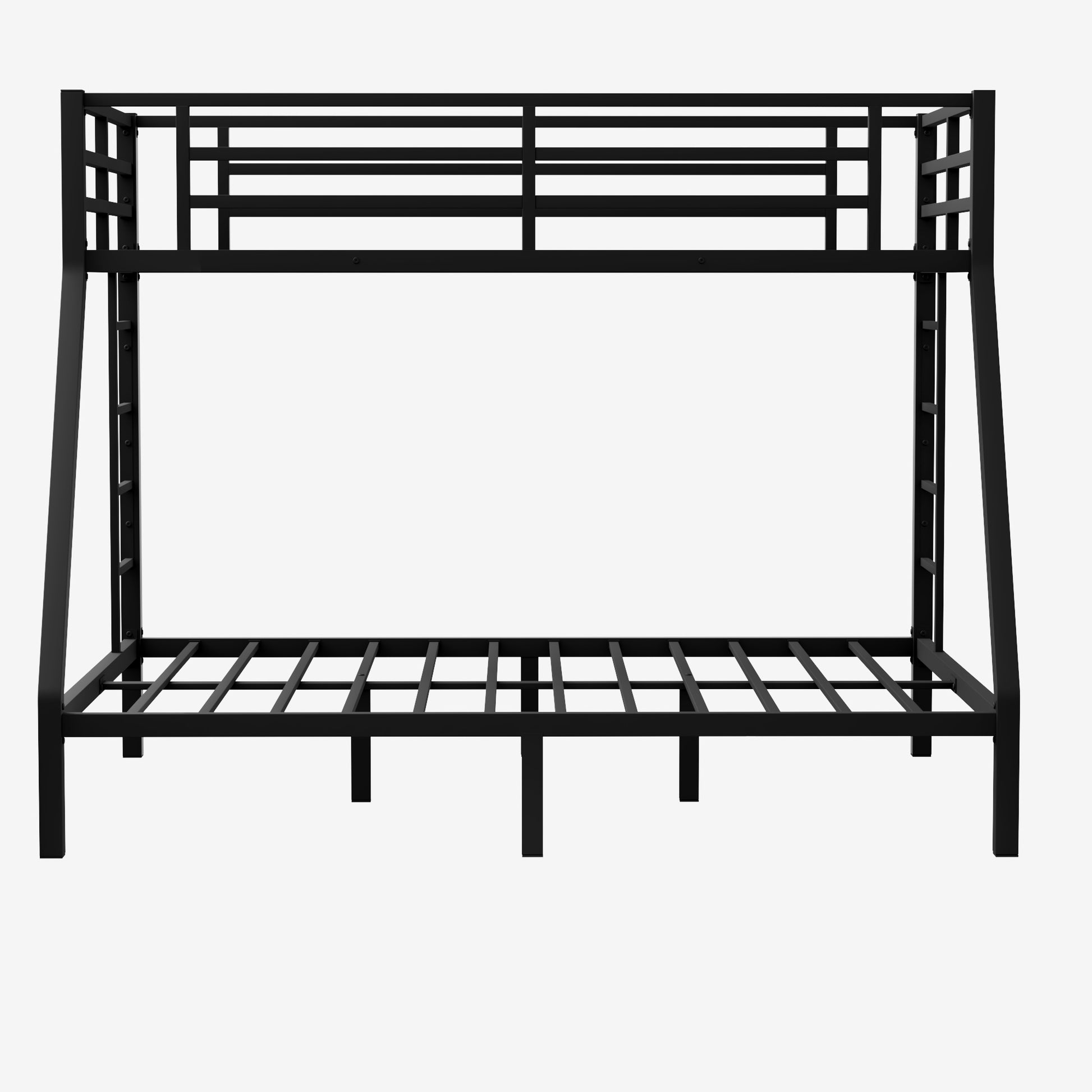 Metal Twin Xl Over Queen Bunk Bed For Teens And Adults,Space Saving Noise Reduced No Box Spring Needed, Old Sku W1307S00013 Expect Arrive Date 2024 3 24 Twin Xl Black Metal