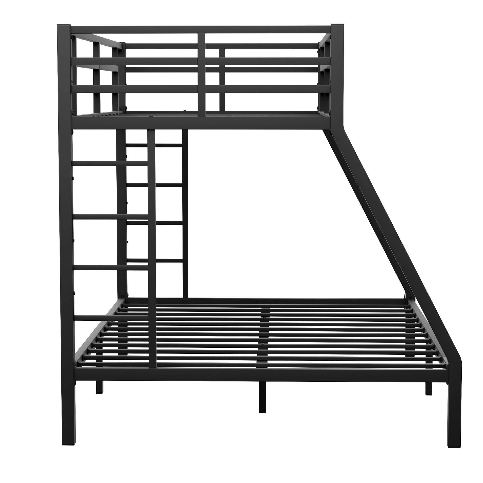 Metal Twin Xl Over Queen Bunk Bed For Teens And Adults,Space Saving Noise Reduced No Box Spring Needed, Old Sku W1307S00013 Expect Arrive Date 2024 3 24 Twin Xl Black Metal