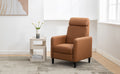 Modern Artistic Color Design Adjustable Recliner Chair Pu Leather For Living Room Bedroom Home Theater, Burnt Orange Burnt Orange Pu Leather