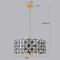 Modern Crystal Chandelier For Living Room Round Cristal Lamp Luxury Home Decor Light Fixture Transparent Modern Crystal