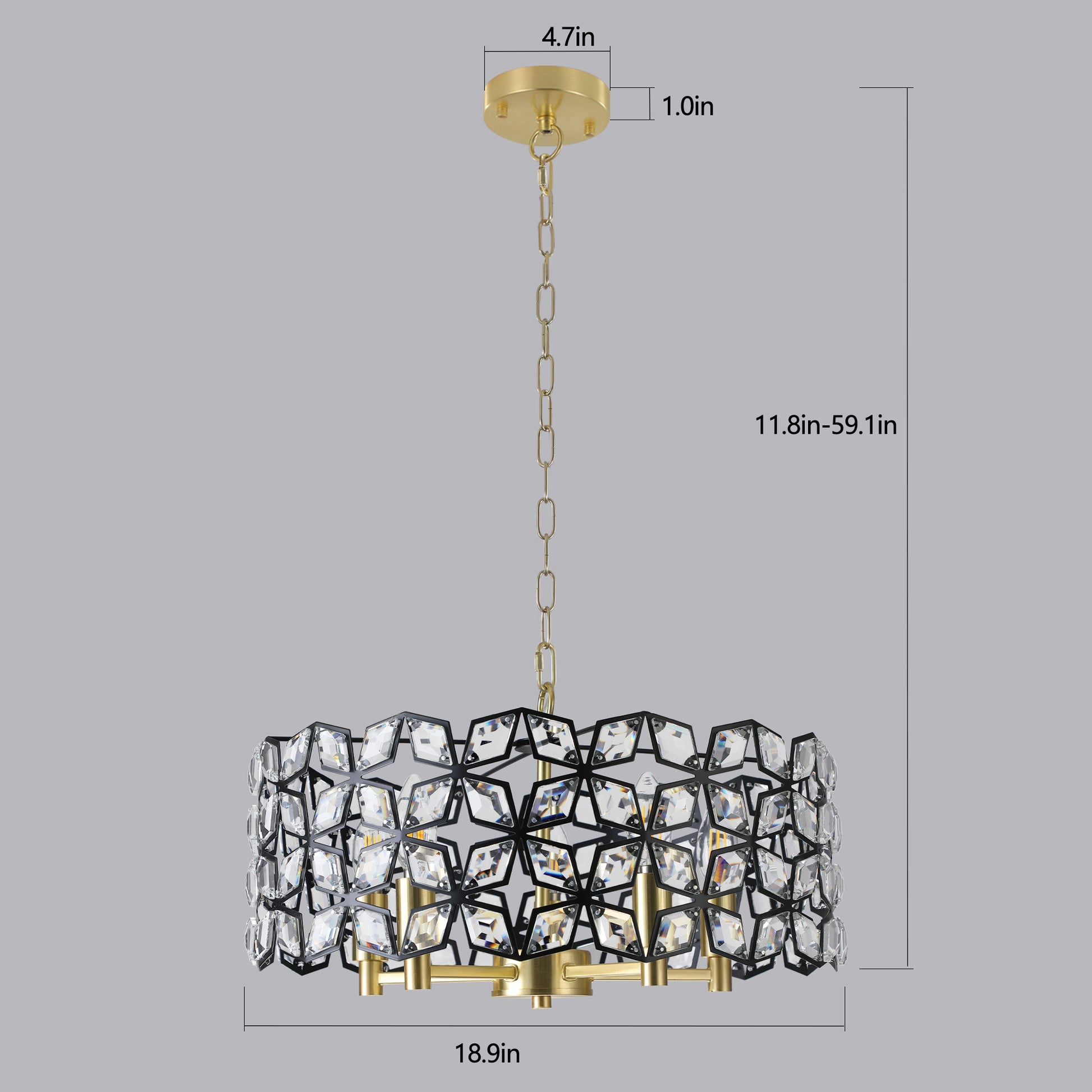 Modern Crystal Chandelier For Living Room Round Cristal Lamp Luxury Home Decor Light Fixture Transparent Modern Crystal