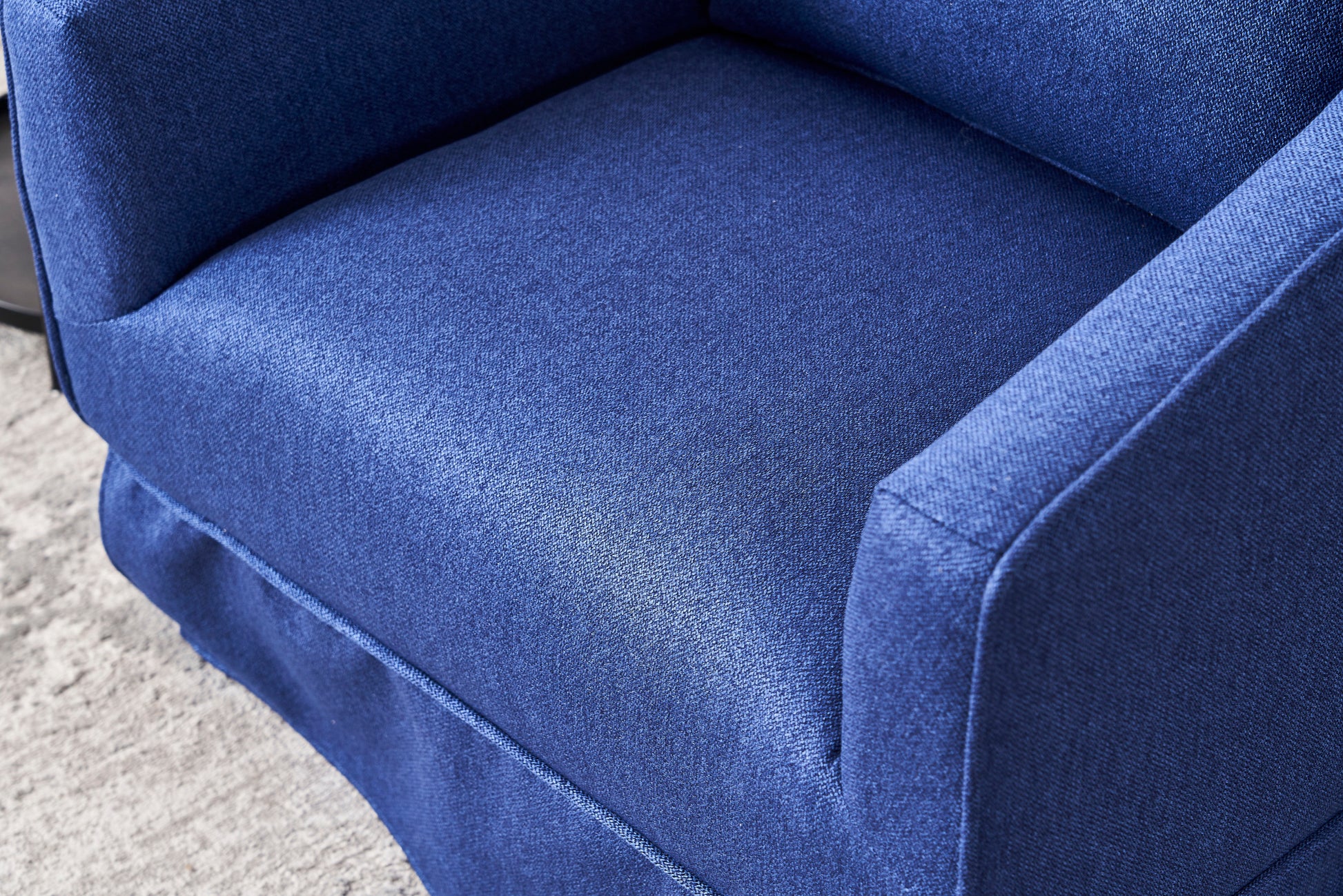 Swivel Barrel Chair With Ottoman, Swivel Accent Chairs Armchair For Living Room, Reading Chairs For Bedroom Comfy, Round Barrel Chairs With Black Metal Base Blue Blue Primary Living Space Modern Linen
