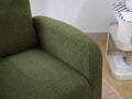 Modern Accent Rocking Chair Rocking Chair With Solid Wood Legs, Upholstered Nursery Glider Rocker, Comfy Armchair With Side Pocket, Living Room Lounge Arm Chair With High Backrest Dark Green,Teddy Dark Green White Primary Living Space Casual Foam Teddy