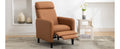 Modern Artistic Color Design Adjustable Recliner Chair Pu Leather For Living Room Bedroom Home Theater, Burnt Orange Burnt Orange Pu Leather