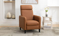 Modern Artistic Color Design Adjustable Recliner Chair Pu Leather For Living Room Bedroom Home Theater, Burnt Orange Burnt Orange Pu Leather