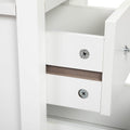 End Table With Charging Station, Narrow Sofa Side Table, Wooden Nightstand, Bedroom Living Room Furniture, White White Mdf