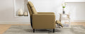 Modern Artistic Color Design Adjustable Recliner Chair Pu Leather For Living Room Bedroom Home Theater, Mustard Green Mustard Pu Leather