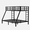 Metal Twin Xl Over Queen Bunk Bed For Teens And Adults,Space Saving Noise Reduced No Box Spring Needed, Old Sku W1307S00013 Expect Arrive Date 2024 3 24 Twin Xl Black Metal