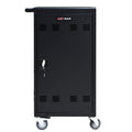 Mobile Charging Cart And Cabinet For Tablets Laptops 45 Device Black Steel Steel