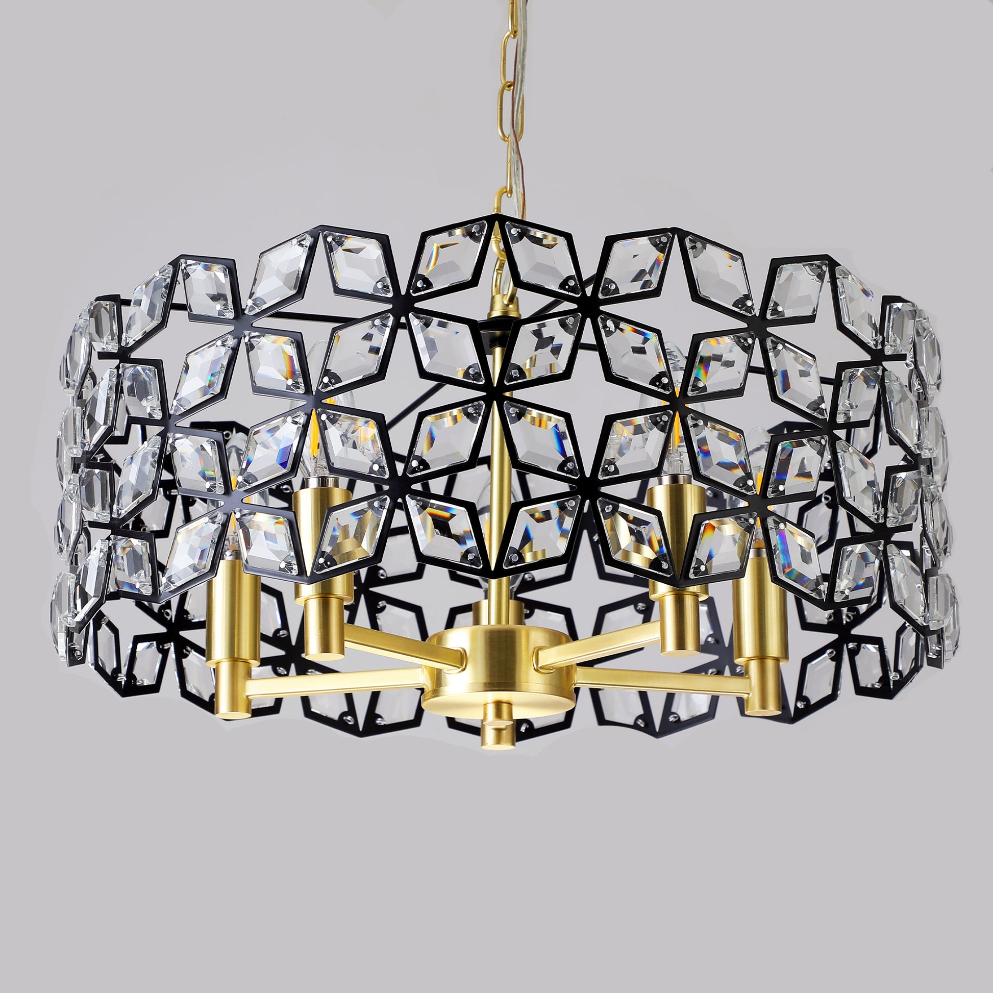 Modern Crystal Chandelier For Living Room Round Cristal Lamp Luxury Home Decor Light Fixture Transparent Modern Crystal